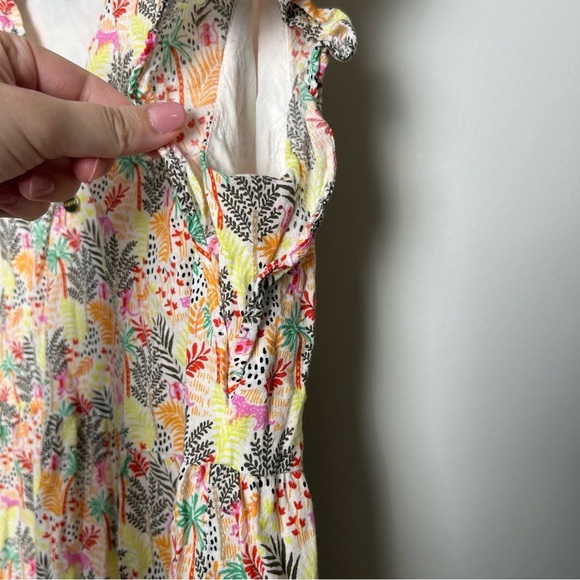 LOFT Paradise Tiger Monkey Jungle Print Mini Dress - Picture 5 of 8